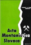 Acta Montanistica Slovaca雜志封面